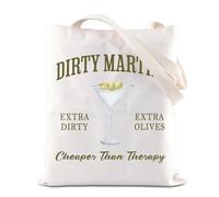 TSOTMO Sac fourre-tout pour les amateurs de martini, cadeau pour enterrement de vie de jeune fille, cadeau pour enterrement de vie de jeune fille, sac à main, Martini Moins cher, medium