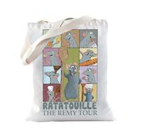TSOTMO Sac fourre-tout pour les fans de dessin animé, cadeau de chef de souris, cadeau de chef de cuisine Remy, petit chef, sac à bandoulière inspiré du petit chef, Tour Remy, Taille unique, Sac