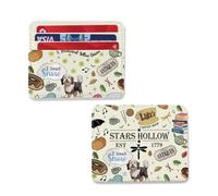 TSOTMO Stars Hollow Porte-cartes inspiré de l'émission télévisée Luke's Diner Cadeau Lorelai Rory - Bookish-Tars Hollow Dragonfly Inn Gift, Portefeuille creux, S, Rétro