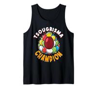 Tsougrisma Champion Jeu de taraudage œuf Rouge Grecque Pâque de Pâques Débardeur