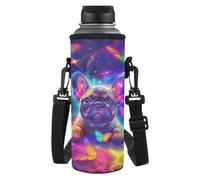 TSOVTHRID Manchon de bouteille d'eau portable tendance avec sangle pour les filles qui marchent, Carlin galaxie, Taille unique, Ensemble cartable