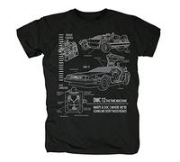 TSP DMC-12 T-shirt cyanotype pour homme - Noir - 3XL