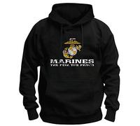 TSP US Marine Corps USMC Sweat-shirt à capuche Homme - Noir - X-Large