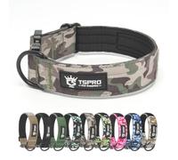 TSPRO Collier Tactique Boucle Rapide et Patch pour Chiens Moyens et Grands