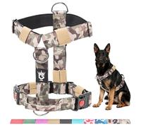 TSPRO Harnais Robuste Anti-Traction Réglable avec Poignée pour Chien