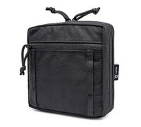 TSPRO Pochette Tactique Molle Organisateur EDC Compact pour Randonnée, Camping et Aventures Extérieures (Noir)