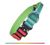 TSPRO Premium Collier pour Chien, Réglable Collier Tactique Chien avec Poignée et Une Solide Boucle Métallique à Libération Rapide, pour Chiens de Taille Moyenne à Grande (Vitalité Dégradé M)