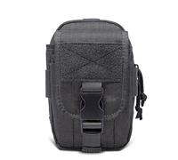 TSPRO Sac Tactique EDC Pochette Molle, Sacoches à Outils Portables sur Ceinture, Organisateur Multifonctionnel et Durable pour Téléphone Intelligent, Lampe de Poche et Stylos (Noir)