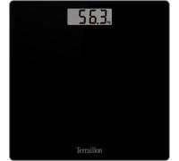 Tsquare Noirpèse Personne Électronique,Compact Et Ultra Plat 26Cmx26Cm,Plateau Verre,Large Écran Lcd,Capacité 180Kg,Graduation 100G,Noir