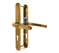 TSS Ensemble de poignées de porte UPVC - Levier/Levier - 170 PZ (Centres) - 240 Vis à vis - Plaque arrière 270x32