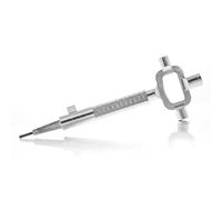 TSS Outil de serrurier universel en acier - Tourne-came - Jauge de cylindre/outil de mesure - Clés d'armoire - Tourne-broche - Ouvre-bouteille - Outils de serrurier professionnels