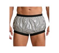 TSSOE Adulte Culotte Incontinence Adulte Lavable - Réutilisable imperméable Bandes élastiques Soin gériatrique Couleur Uni S-3XL Gris XL