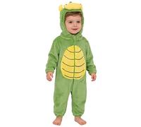 TSSOE Combinaison Bébé Animal Douce Capuche Queue 3D Combinaison en Flanelle Enfants Cosplay Halloween Carnaval B Dinosaure Vert 18-24 Mois