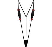 TSSOE Femme Micro Bikini Sexy Body String Sexy Maillot de Bain Sling Shot Halter Bikini G-String Femme Une Pièce Sexy Monokini Thong Plage Piscine