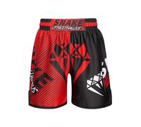 TSSOE Short Muay Thai, Short Boxe Thaï Short MMA Kick Boxing pour Enfant Garcon Fille Compétition D'entraînement de Combat 5-14 Ans Type C 13-14 Ans