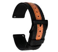 TStrap Bracelet de montre en nylon - Bracelet de montre à dégagement rapide pour homme et femme - Bracelet de montre intelligente en toile de voile douce avec fermoir - 18 mm, 20 mm, 22 mm, 24 mm,