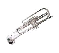 TSTS Trompette Basse SIB Instruments De Musique Laqué Argent Nickelé avec Embouchure Trompette Professionnelle (Color : 02)