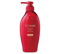 Tsubaki Shampooing Moist Premium 450 ml - Réparation quotidienne pour cheveux abîmés de la racine à la pointe