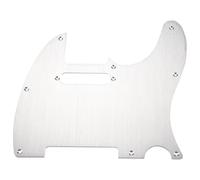 Tsudoku Argent 8 Trous TéLé Guitare Pickguard MéTal Pick Guard pour le Remplacement Standard Pickguard