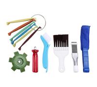 Tsudoku Ensemble de Nettoyeur D'Ailerons Climatiseur 6Pc, Condenseur à Peigne à Ailettes FCR6, Ensemble D'Outils Nettoyage RéParation Radiateur D'éVaporateur de Nettoyeur de Sortie d'air