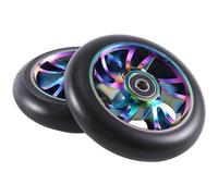 Tsudoku Lot de 2 roues colorées en aluminium pour trottinette acrobatique de 110 mm