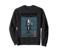 Tsukiji Fish Market Thon Tokyo - Motif Vague Japonaise Sweatshirt