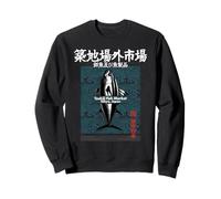 Tsukiji Fish Market Thon Tokyo - Motif Vague Japonaise Sweatshirt