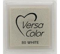 TSUKINEKO - Coussin encreur à pigments - Versa Color petit 2,5 x 2,5 cm - Blanc
