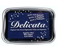 Tsukineko Delicata Grand Tampon encreur, Bleu Saphir, L