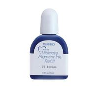 Tsukineko Encre de Tampon à pigments Ultimate - 15 ML - Bleu Indigo - Accessoires pour tampons encreurs VersaColor - 15 ML