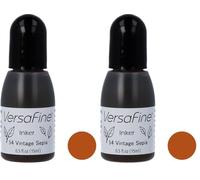 Tsukineko Encre Pigment VersaFine Inker-Vintage sépia (Lot de 2)