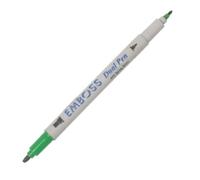 Tsukineko Feutre pour emboss dual couleur vert printemps calligraphie 2 2,5mm. Env.