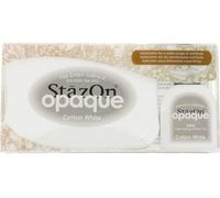 Tsukineko Imagine Crafts Tsukineko StazOn Tampon d'encre, Coton Blanc