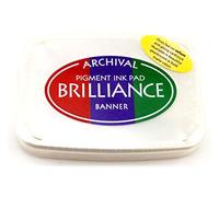 Tsukineko Lot de 3 tampons encreurs Brilliance Pad Bannière