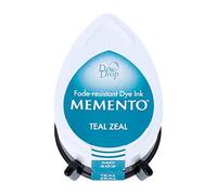 Tsukineko Memento Dew Drop encrée Tampon, Gouttes de rosée Bahama Bleu