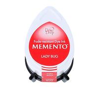 Tsukineko Memento Dew Drop Ink Pads pour estampage, Rouge, Coccinelle, Petit, translucide, imperméable, archivage, gaufrage