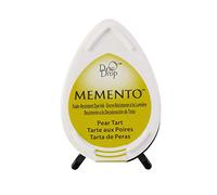 Tsukineko Memento Dew Drop Tampons encreurs pour estampage - Vert Tarte à la Poire - Petit - Translucide - Étanche, archivage - Gaufrage