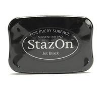 Tsukineko Stazon Ink Pad, Jet Black by Imagine Crafts