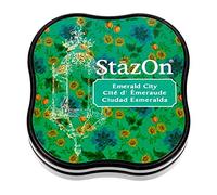 Tsukineko Stazon Midi Émeraude Ville d'encre Pad, Vert