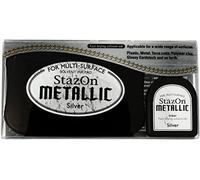 Tsukineko Stazon Tampon encreur Argenté