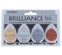 Tsukineko Tampon encreur 3,5 x 5 cm en Brillance Assorties, Multicolore