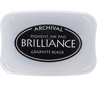 Tsukineko Tampon encreur Brilliance, Noir Graphite, BIP82