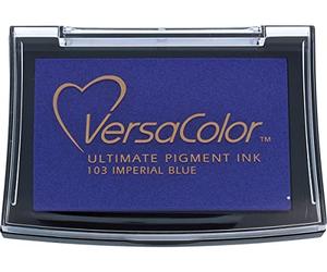 Tsukineko Versacolor Tampon encreur d’Encre pigmentée Bleu Roi
