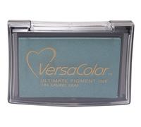 Tsukineko VersaColor Tampon encreur Vert, Feuille de Laurier, Grande Taille, à Base d'eau, Opaque, archival, imperméable-gaufrage, Taille du Tampon : 7,6 x 4,7 cm