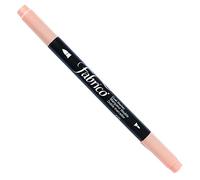 Tsukineko VersaCraft Fabrico Marker Apricot (Marron) - Feutre Double Pointe Permanent à Eau - pour Papier, Textile, Bois et Terre Cuite - Marqueur pour Coloriage Mystère, Papeterie et Dessin