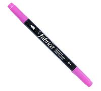 Tsukineko VersaCraft Fabrico Marker Cherry Pink (Rose) - Feutre Double Pointe Permanent à Eau - pour Papier, Textile, Bois et Terre Cuite - Marqueur pour Coloriage Mystère, Papeterie et Dessin