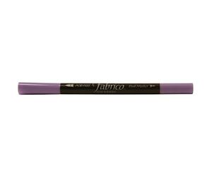 Tsukineko VersaCraft Fabrico Marker Wisteria (Violet) - Feutre Double Pointe Permanent à Eau - pour Papier, Textile, Bois et Terre Cuite - Marqueur pour Coloriage Mystère, Papeterie et Dessin