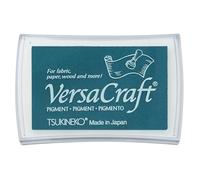 Tsukineko VersaCraft Tampon Encreur-Soda (Bleu) -Grand Format Encre Opaque, à Base, Résistante à l’Eau, Qualité Archives-Embossage et Estampage, pad size: 7,6 x 4,7 cm