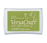Tsukineko VersaCraft Tampon Encreur-Wasabi (Vert) -Grand Format Encre Opaque, à Base, Résistante à l’Eau, Qualité Archives-Embossage et Estampage, pad size: 7,6 x 4,7 cm