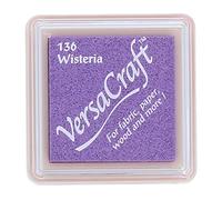 Tsukineko Versacraft VKS-136 Tampon encreur de tissu petit cube 25 x 25 mm Wisteria